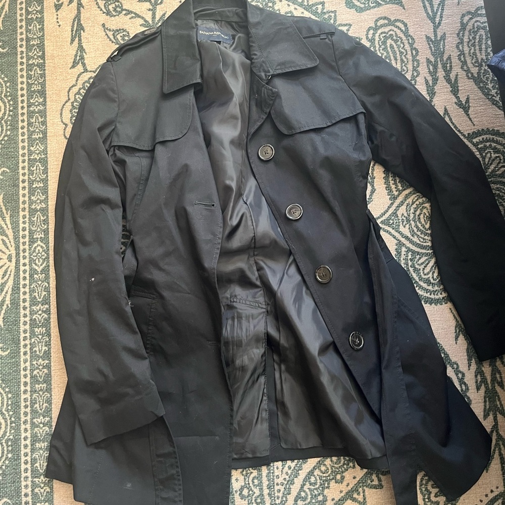 Banana Republic Women’s Black Trench Coat